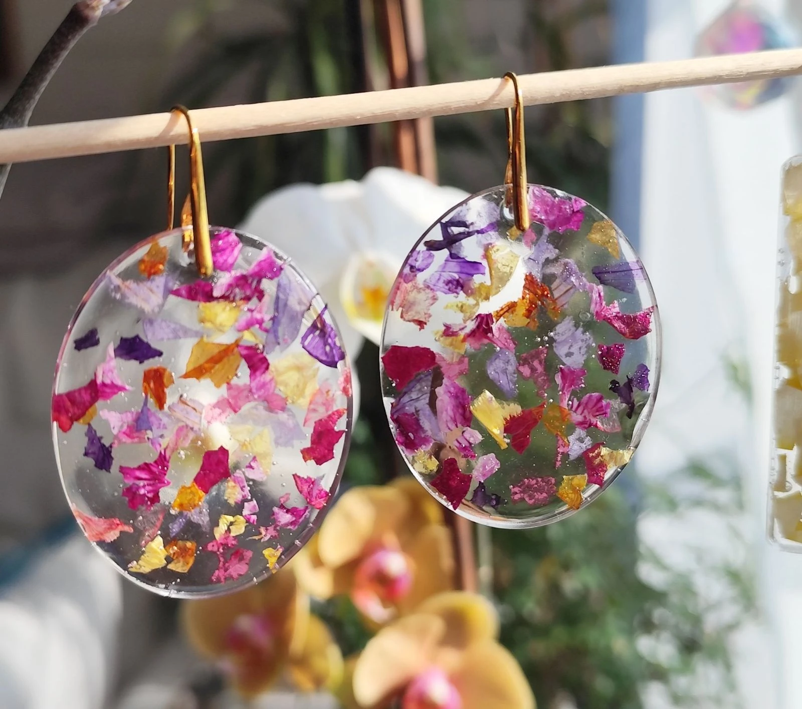 Pendientes #Pétalos de flores #XXL – photo 10